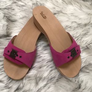 Dr Scholl’s original sandals. Pink leather size 9